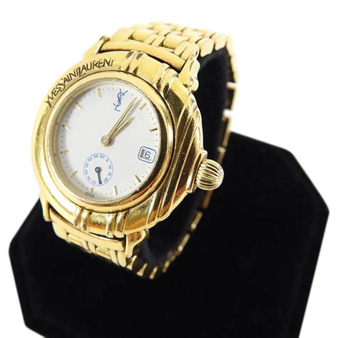 yves saint laurent gold watch|ysl watches ladies.